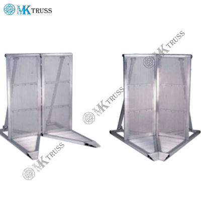 6061-T6 Aluminum Concert Stage Barrier 1.27m*1.0m*1.2m Unit Size