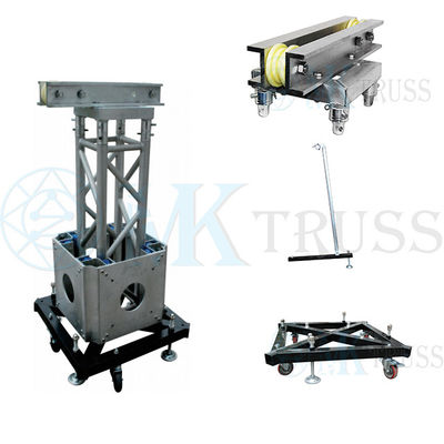 Aluminum Ground Support Truss Tower System for 400mm Truss Frame Junction Way Hinge