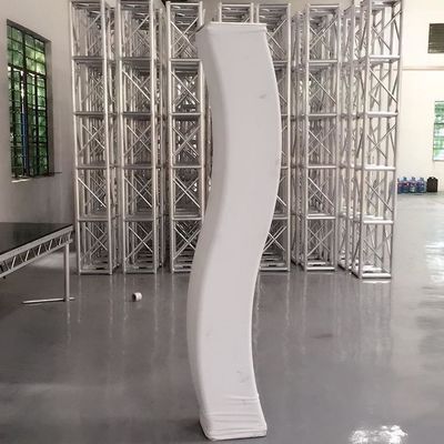 Lightweight 1m Truss Cover in White and Black Elastic Cloth for Aluminum Truss