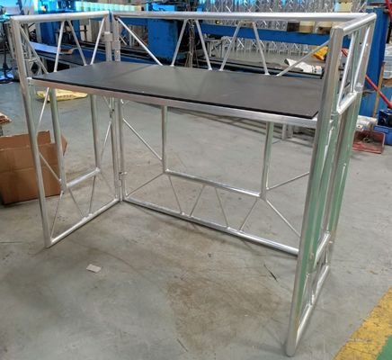 Outdoor Design Aluminum Mobile DJ Table with 1250mm Length and Silver Truss Surface