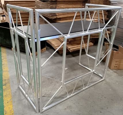 Outdoor Design Aluminum Mobile DJ Table with 1250mm Length and Silver Truss Surface