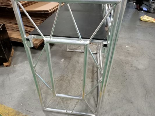 Outdoor Design Aluminum Mobile DJ Table with 1250mm Length and Silver Truss Surface
