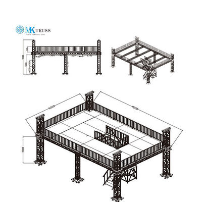 15-18 Degree Hardness Aluminum Folding Truss for Concert Scaffolding Parties and More