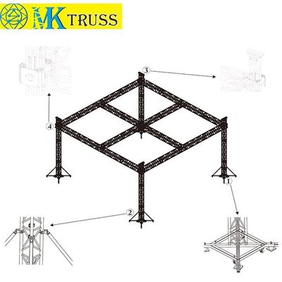 15-18 Degree Hardness Aluminum Folding Truss for Concert Scaffolding Parties and More